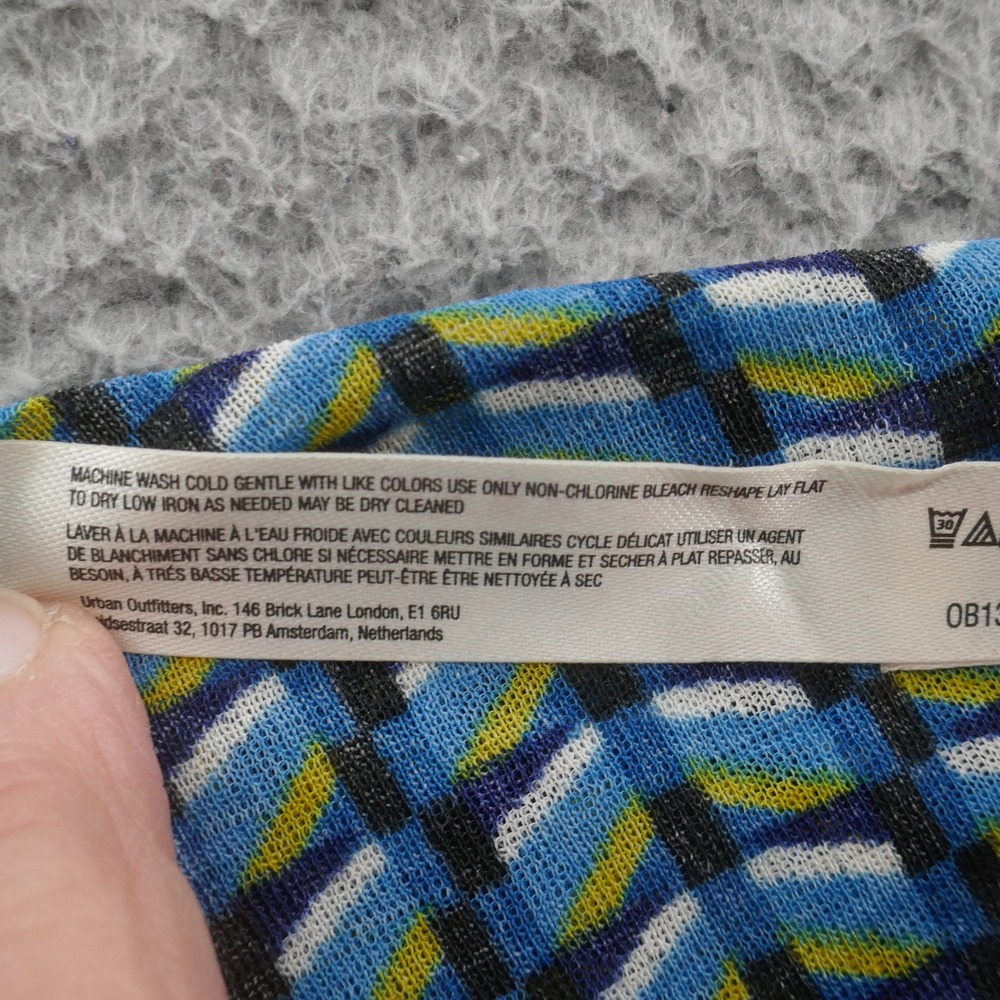 NWT Anthropologie Daily Practice Long Sleeve Top Small Blue Womens‎ Geometric - Picture 14 of 15